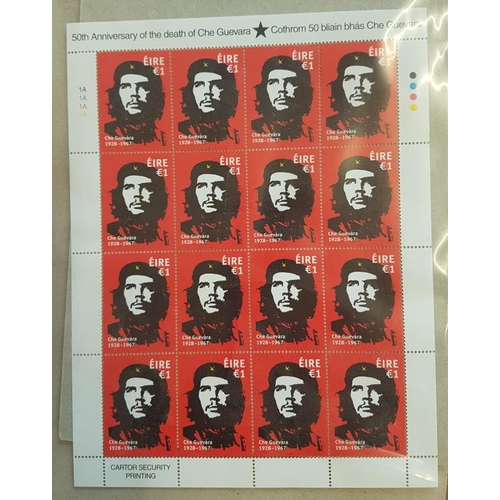 395 - Sheet of Irish Commemorative Che Guevara Postage Stamps