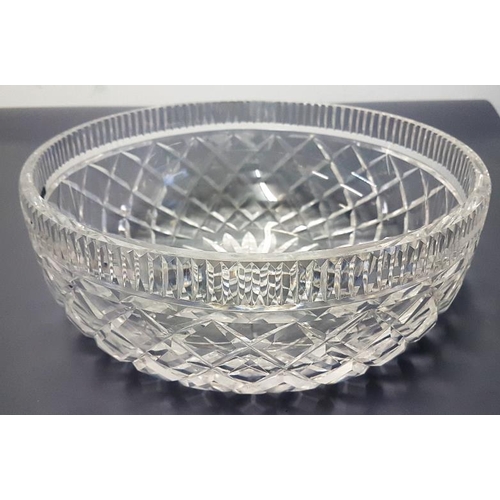 444 - Large Waterford Crystal Centre Bowl, c.10in diameter