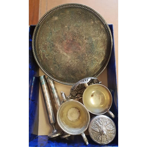 467 - Box of Silver Plated Items
