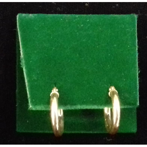 513 - 9ct Gold Hoop Earrings