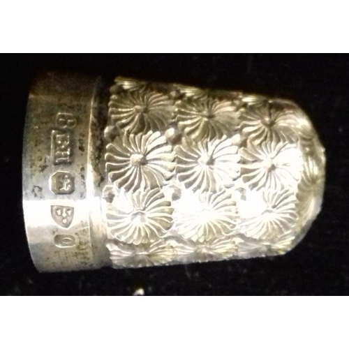 531 - Silver Thimble by Charles Horner (Chester 1897)