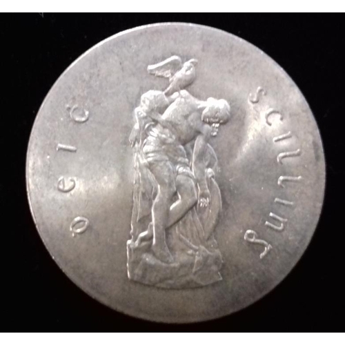 537 - 1966 Padraig Pearse Ten Shilling Silver Coin