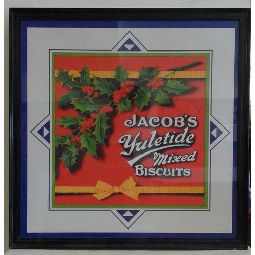 144 - 'Jacobs Yuletide Mixed Biscuits' Advertisement - Overall c. 22 x 22ins