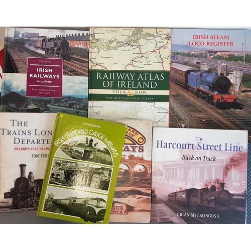 11 - Bundle of Irish Railway Interest Hardback Books, (7)