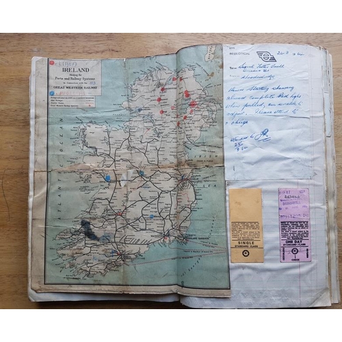 20 - Irish Railwayana Scrap Book, tickets, correspondence, notices etc.