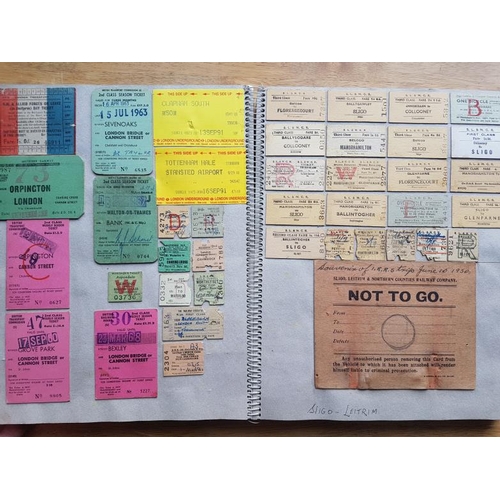 21 - Large Album of Railway Tickets, Notices etc.