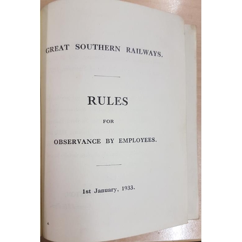 41 - Great Southern Railways Rule Book 1933