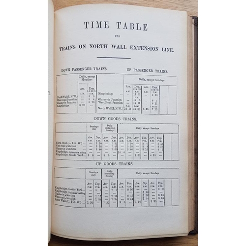 88 - Great Southern and Western Railway - Time Tables, 1st February 1879, For the use of the Compoany's O... 