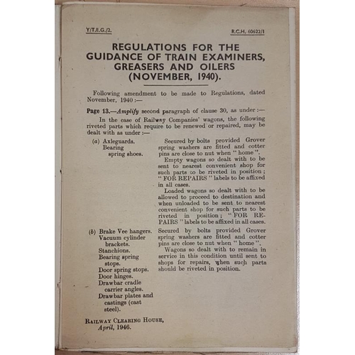 106 - Great Northern Railway Co. Ireland - Regulations for the Guidance of Train Examiners, Greasers and O... 