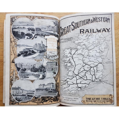 113 - Great Southern & Western Railway - Time Table 1906, with folding maps and other relevant materia... 
