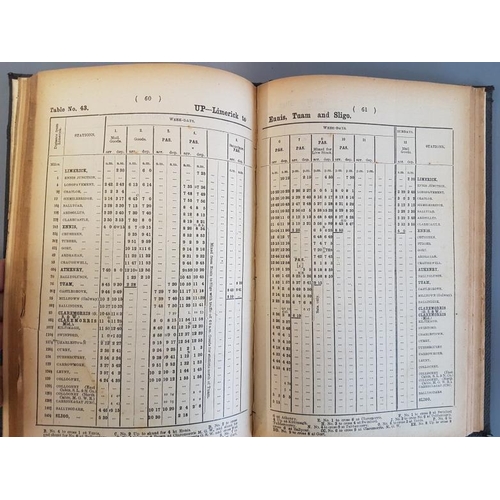 115 - Great Southern & Western Railways Working Time Table from Oct 1909 until further notice