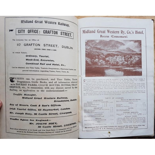 119 - Midland Great Western Railways of Ireland - Time Tables 1915, includes other relevant material bound... 