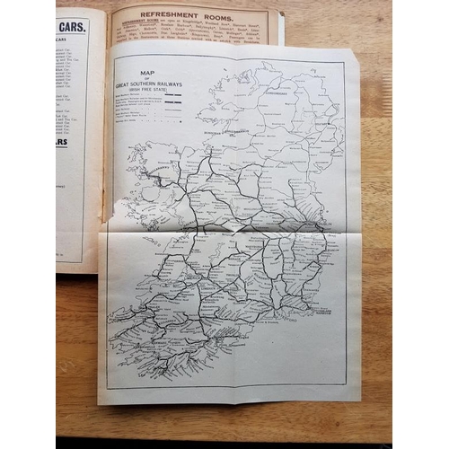 133 - Great Southern and Western Railway - Time Tables, from 12th September 1937, with folding maps
