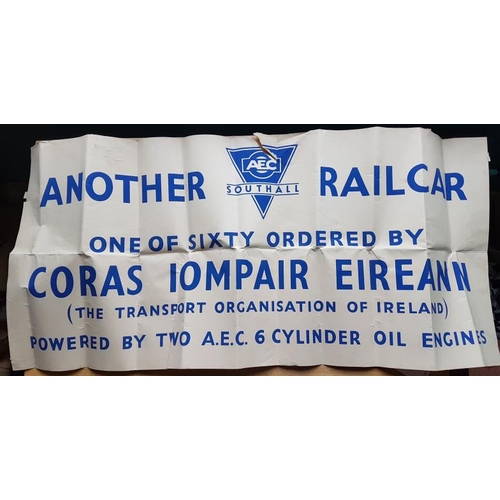 147 - AEC Southhall Railcar Company - Poster advertising sixth railcars ordered by Coras Iompair Eireann, ... 