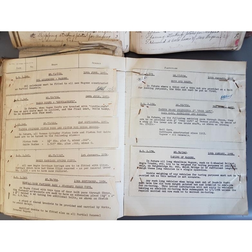 155 - Great Northern Railways (Ireland) Loco Dept, General Orders Book c.1912-1957 with manuscript entries... 