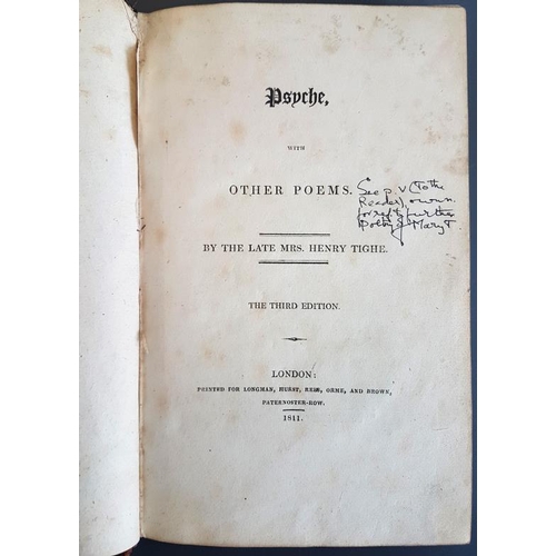 206 - Psyche with Other Poems by the Late Mrs Henry Tighe, London 1811, 3rd edit