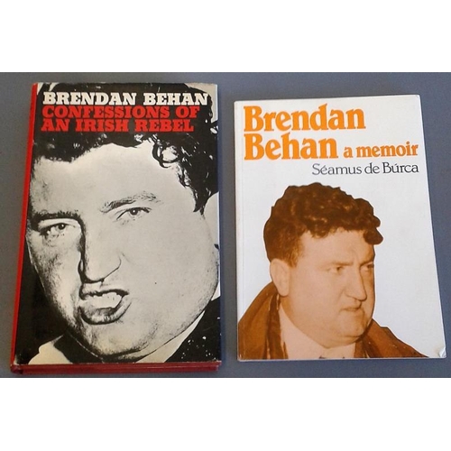 209 - Brendan Behan - A Memoir by Seamus DeBurca 1985 first edition signed by the author and Brendan Behan... 