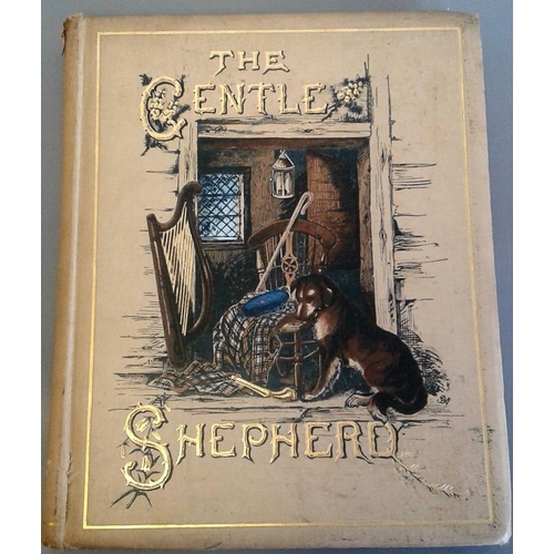 214 - The Gentle Shepherd by Alan Ramsay, 1880 with tinted plates and original pictorial cloth