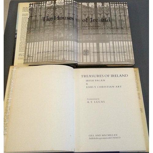 379 - Treasures Of Ireland by A T Lucas 1973 and The Houses Of Ireland by Brian DeBreffny 1975, illustrate... 