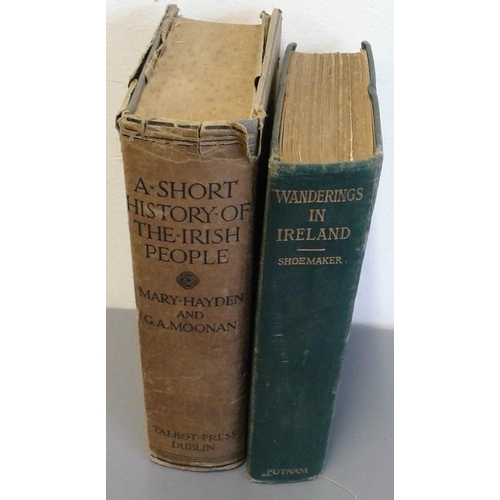 397 - 'A Short History of the Irish People' by Hayden and Moonan; and 'Wanderings in Ireland' by M. M. Sho... 