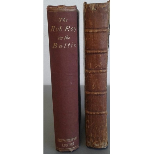 508 - The Rob Roy Of The Baltic by J McGregor 1867 1st edit with plates, book plate of Birr Castle and The... 