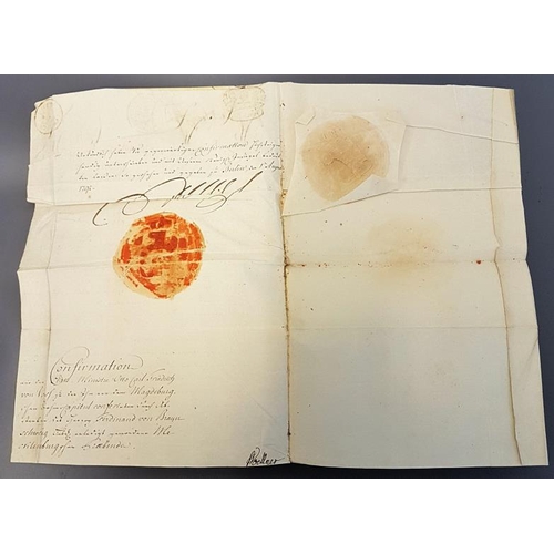 517 - History Of Frederick The Great, c.1830 with original sealed document from The Court of William of Pr... 