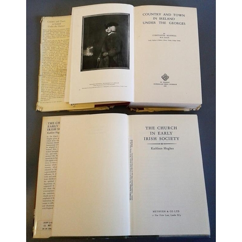 524 - Country And Town In Ireland Under The Georgians by Constance Maxwell and The Church In Early Irish S... 