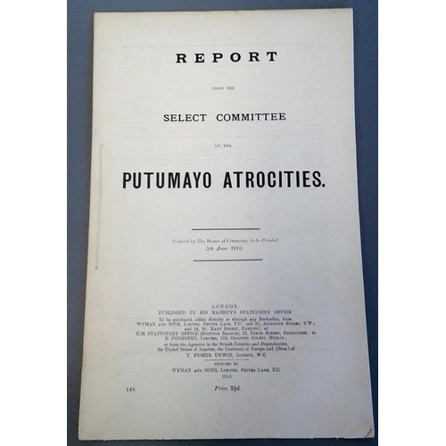 535 - Report From The Select Committee On The Putamayo Atrocities - Resulting from original Casement repor... 