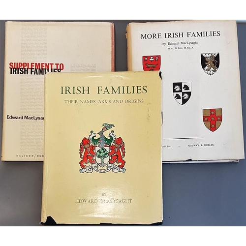 562 - Irish Families / More Irish Families / Supplement to Irish Families. 3 vols published 1957, 1960, 19... 