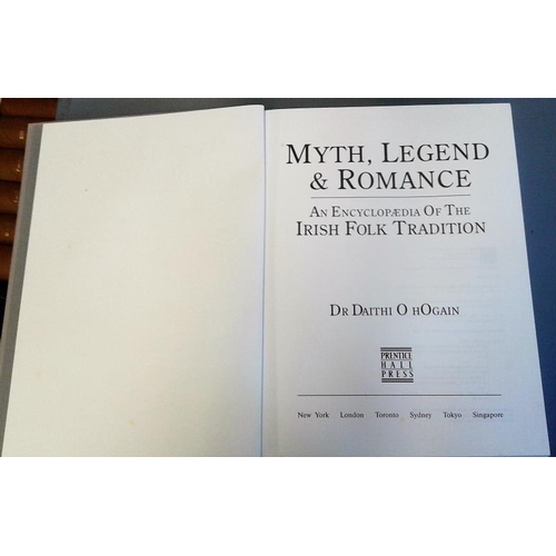 586 - Myth, Legend & Romance by Daithi O'Hogan, 1991 with Oxford Companion to Irish Literature (1996) ... 