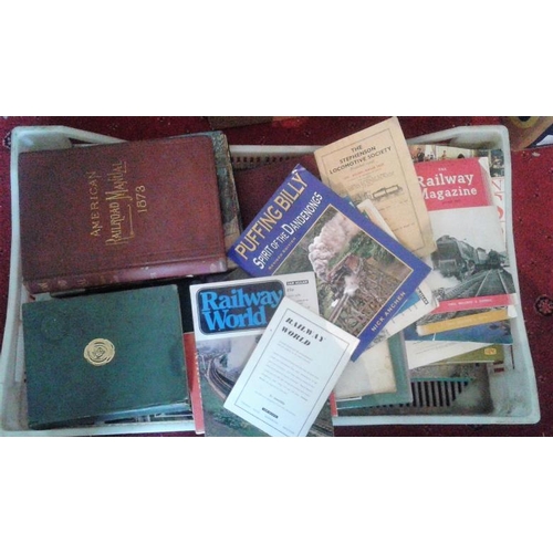 4 - Large Box of Mostly Non-Irish Railway Interest Books etc.
