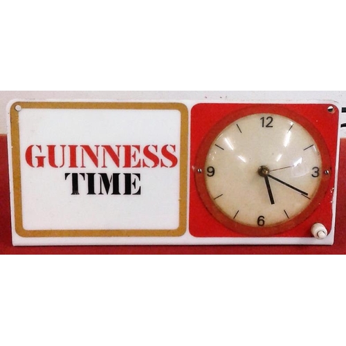 1 - 'Guinness Time' Electric Clock (both clock and light are working)