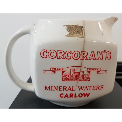 5 - Corcoran's Mineral Waters, Carlow Water Jug by Arklow (as found), c.4.5in tall