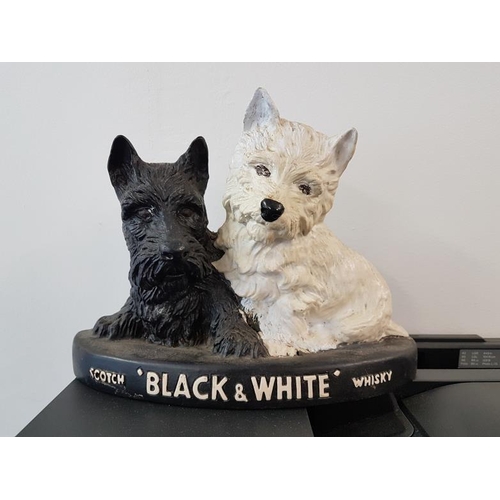 13 - Pair of Black & White Scotch Whisky Dogs, c.11 x 8in