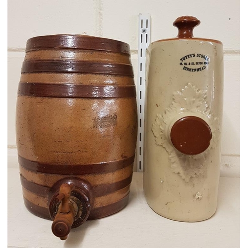 28 - Stoneware Barrel and a Birkenhead Hot Water Bottle