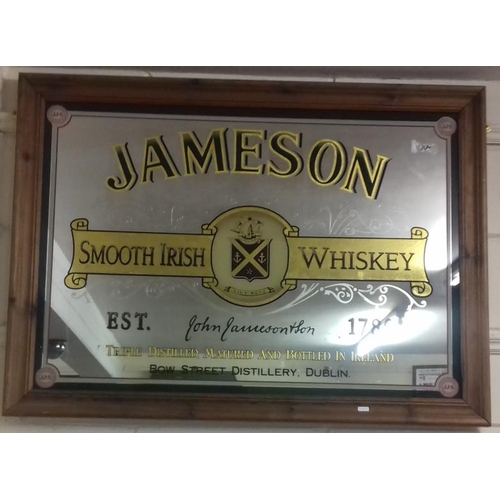 93 - 'Jameson Smooth Irish Whiskey' Advertising Mirror' - 44 x 32ins