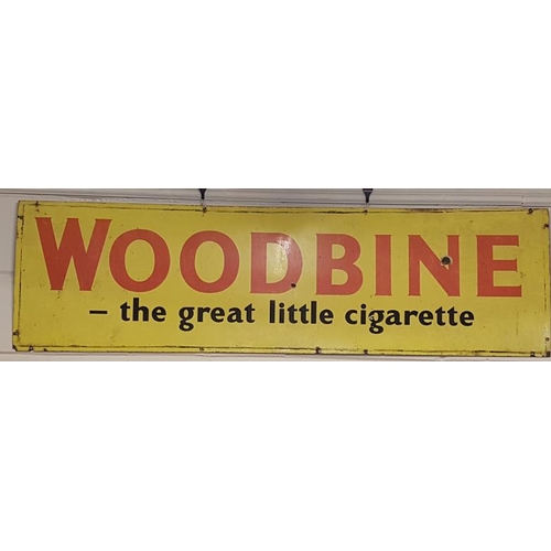 121 - 'Woodbine - The Great Little Cigarette' Enamel Advertising Sign, c.60 x 17in