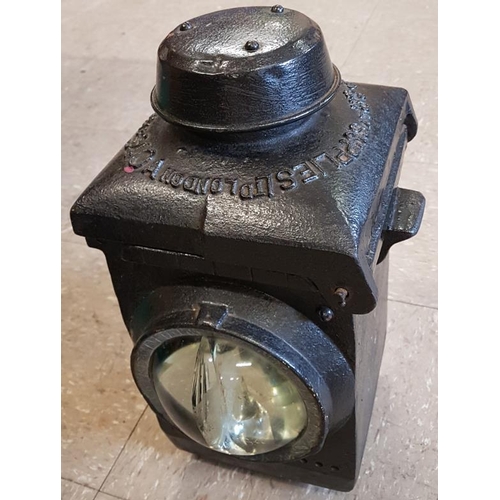 170 - Rare S40A Railway Lamp by The Lamp Manufacturing & Railway Suppliers, London