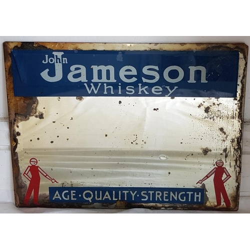 217 - 'John Jameson Whiskey - Age, Quality, Strength' Advertising Mirror - 12 x 9ins