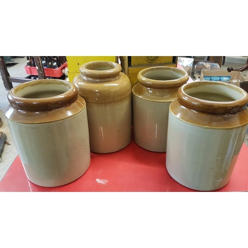 227 - Four Stoneware Storage Jars