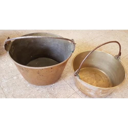 235 - Two Victorian Brass Jelly Pans
