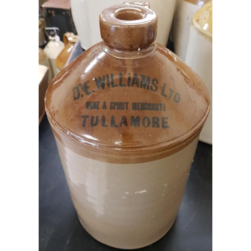 246 - 'D.E. Williams, Tullamore' 2-Gallon Stoneware Whiskey Jar