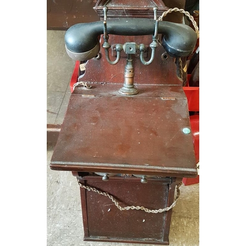 252 - Edison Type Wall Mounted Telephone