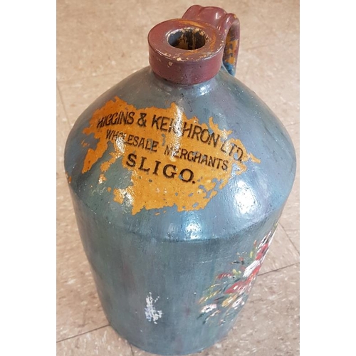 385 - Higgins & Keighron Ltd., Wholesale Merchants, Sligo 2-Gallon Whiskey Jar