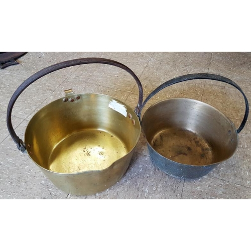 400 - Two Victorian Brass Jelly Pans