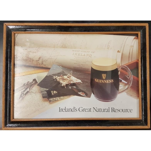 410 - Framed 'Guinness - Ireland's Great Natural Resource' Advertising Sign - 27.5 x 20ins