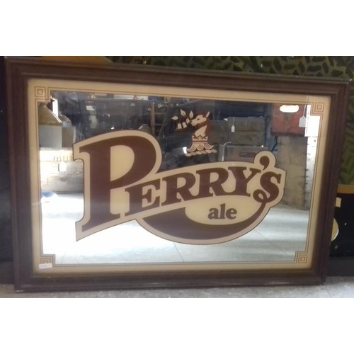 412 - 'Perrys of Rathdowney' Original 1960's Mirror - 16 x 26ins