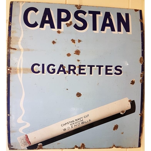 429 - Original Capstan Cigarettes Enamel Advertising Sign, c.36 x 39in