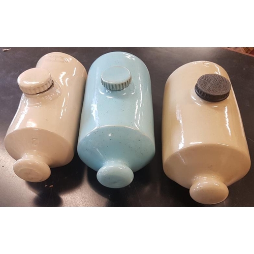 450 - Three Stoneware Hot Water Bottles