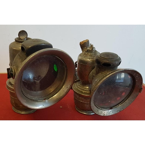 460 - Two Vintage Bicycle Carbide Lamps